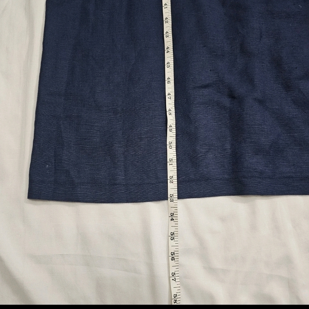 Maggy London Linen Rayon Blue 2 pc Jacket Career Work Maxi Versatile Dress  14 - Picture 9 of 16
